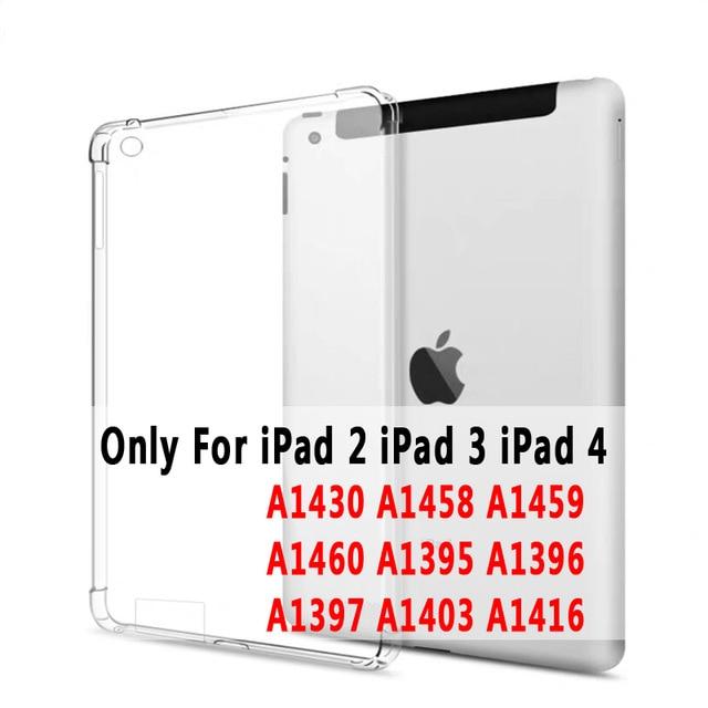 Clear Drop Resistance Silicon Cover for Apple iPad 2 3 4 9.7 2017 2018 Air 1 2 5 6 Pro 9.7 11 10.5 12.9 mini 2 3 4 5 10.2 Case