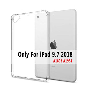 Clear Drop Resistance Silicon Cover for Apple iPad 2 3 4 9.7 2017 2018 Air 1 2 5 6 Pro 9.7 11 10.5 12.9 mini 2 3 4 5 10.2 Case