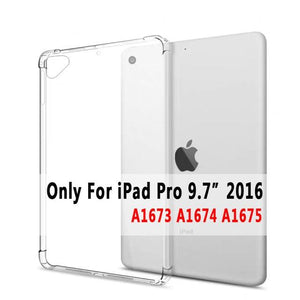 Clear Drop Resistance Silicon Cover for Apple iPad 2 3 4 9.7 2017 2018 Air 1 2 5 6 Pro 9.7 11 10.5 12.9 mini 2 3 4 5 10.2 Case