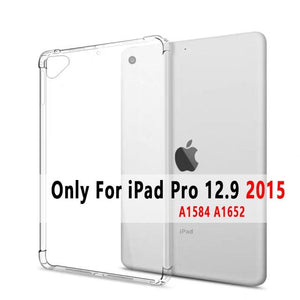 Clear Drop Resistance Silicon Cover for Apple iPad 2 3 4 9.7 2017 2018 Air 1 2 5 6 Pro 9.7 11 10.5 12.9 mini 2 3 4 5 10.2 Case