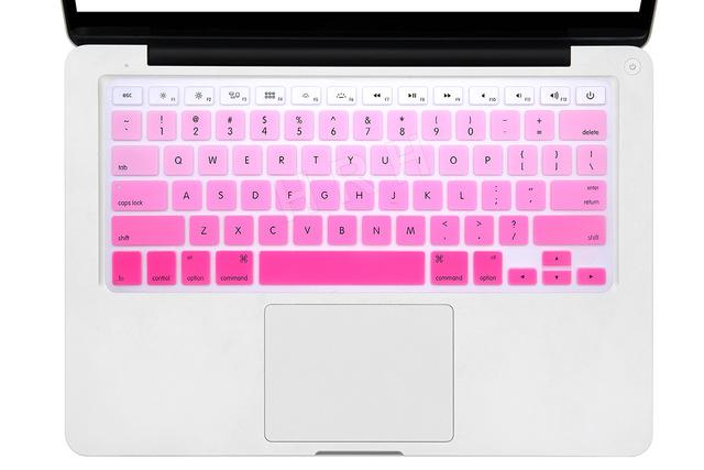 HRH Decal Rainbow Silicone US Keyboard Cover Keypad Skin Protector For Mac book Pro 13" 15" 17" Air  Retina