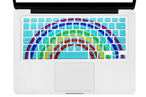 HRH Decal Rainbow Silicone US Keyboard Cover Keypad Skin Protector For Mac book Pro 13" 15" 17" Air  Retina