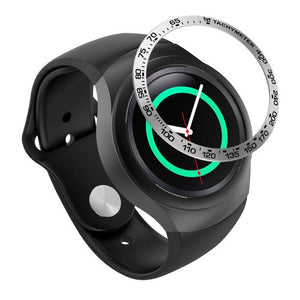 For Samsung Gear S2 SM-R720 Stainless Steel Bezel Ring Metal Case Cover Smart Watch Replacement Accessories Strap Band