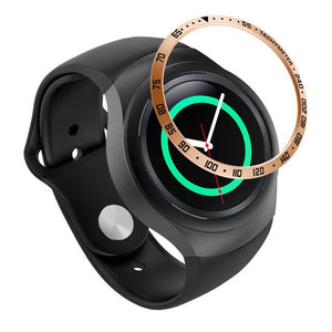 For Samsung Gear S2 SM-R720 Stainless Steel Bezel Ring Metal Case Cover Smart Watch Replacement Accessories Strap Band