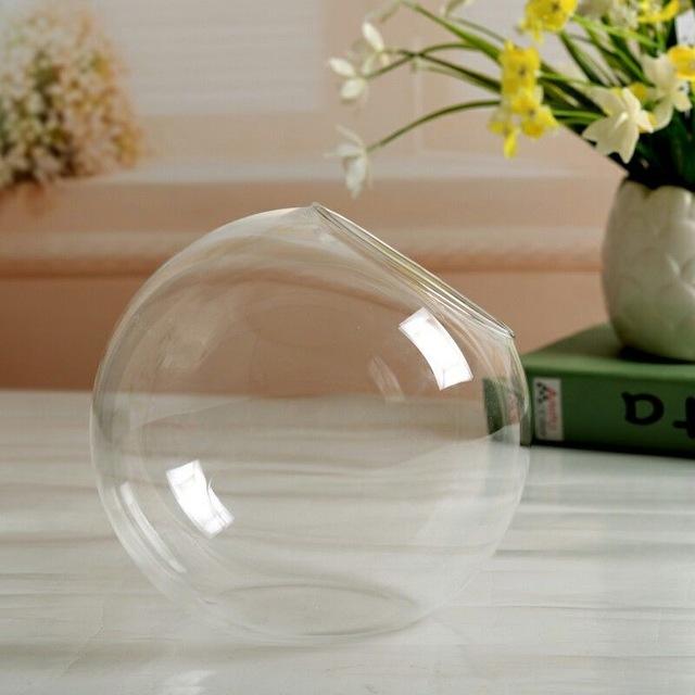 Flower Plant Clear Glass Vase Hanging Planter Terrarium Container Party Wedding Decor Bottle Pot Home Garden Ball Round Vase New