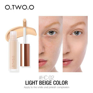 O.TWO.O Liquid Concealer Cream Waterproof Full Coverage Concealer Long Lasting Face Scars Acne Cover Smooth Moisturizing Makeup