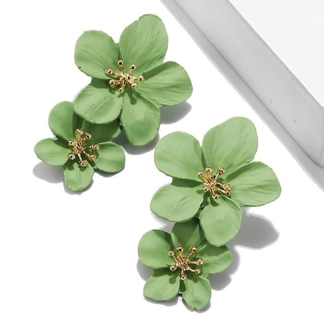 Korean Style Cute Flower Stud Earrings For Women