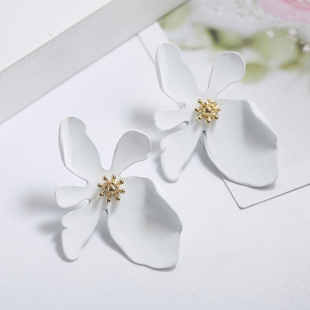 Korean Style Cute Flower Stud Earrings For Women