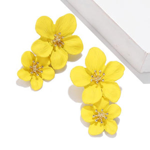 Korean Style Cute Flower Stud Earrings For Women