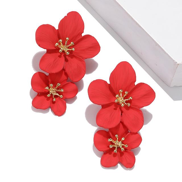 Korean Style Cute Flower Stud Earrings For Women