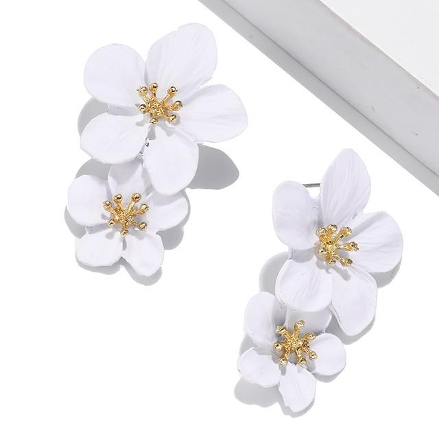 Korean Style Cute Flower Stud Earrings For Women