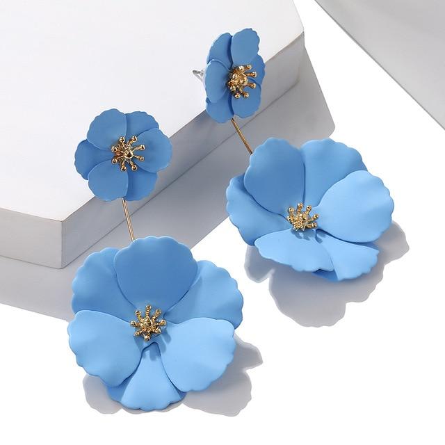 Korean Style Cute Flower Stud Earrings For Women