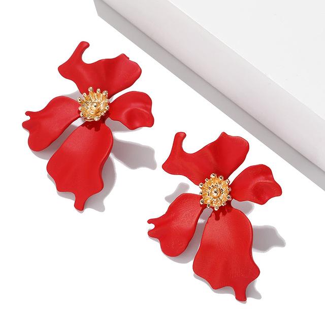 Korean Style Cute Flower Stud Earrings For Women