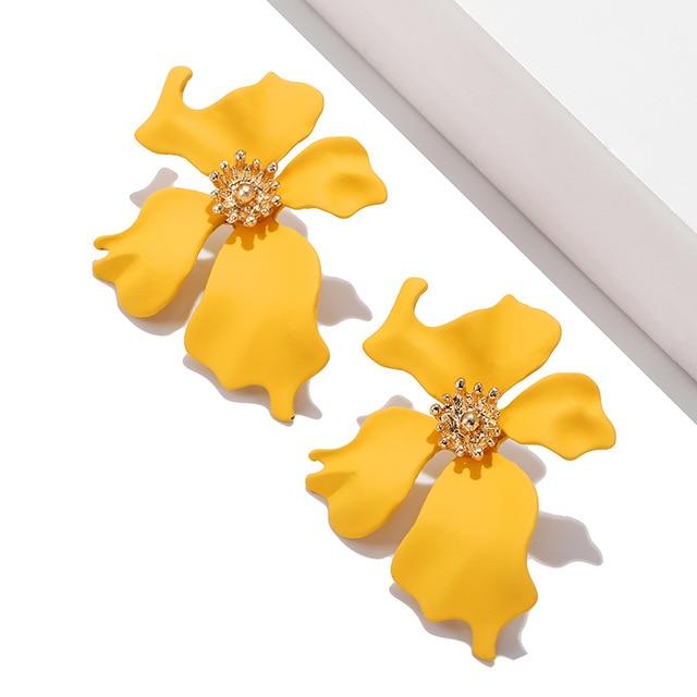 Korean Style Cute Flower Stud Earrings For Women