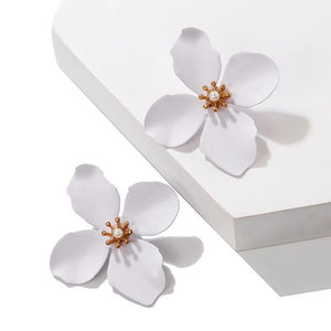 Korean Style Cute Flower Stud Earrings For Women