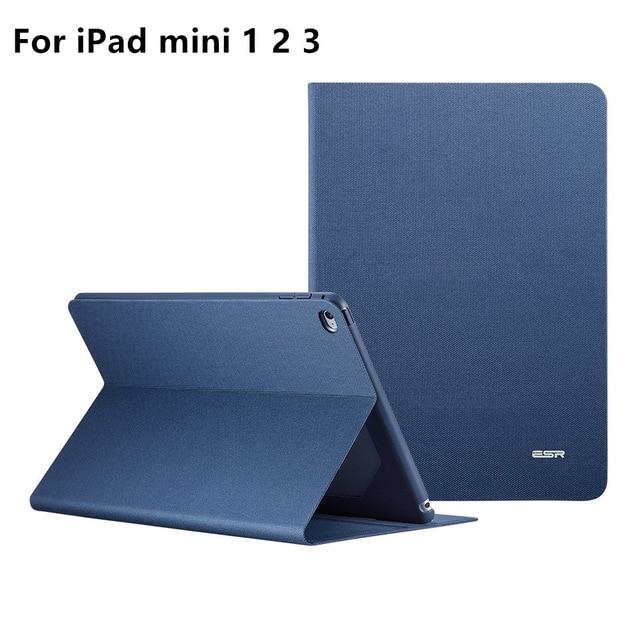 ESR Case for iPad Mini 5 2019 mini 4 3 2 1 Case Oxford Cloth Back Trifold Stand Auto Sleep/Wake up Smart Cover for iPad Mini 5