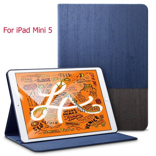 ESR Case for iPad Mini 5 2019 mini 4 3 2 1 Case Oxford Cloth Back Trifold Stand Auto Sleep/Wake up Smart Cover for iPad Mini 5