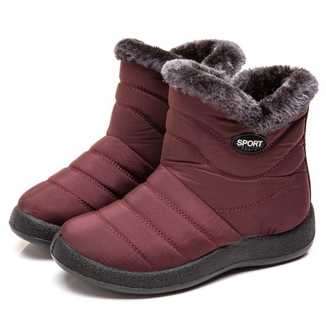 Ankle Boots For Women Boots Fur Warm Snow Boots Female Winter Shoes