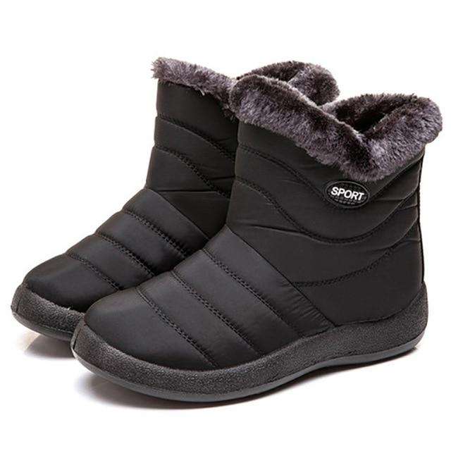 Ankle Boots For Women Boots Fur Warm Snow Boots Female Winter Shoes