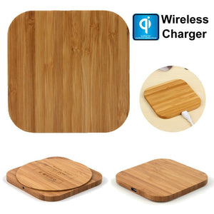 Qi Wireless Charger Slim Wood Pad Charging Mat For Samsung Galaxy Note 9 iphone wireless charger  mobile phone charger charging