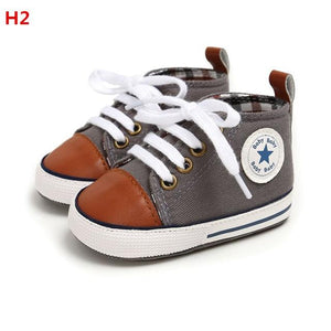 Baby Shoes Classic Canvas Baby Boy Shoes Spring Cotton Straps Stitching Shoes