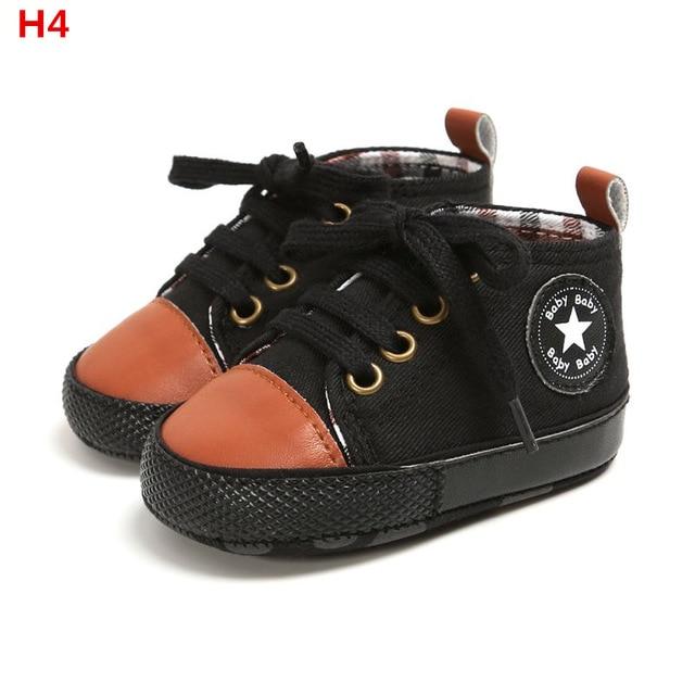 Baby Shoes Classic Canvas Baby Boy Shoes Spring Cotton Straps Stitching Shoes