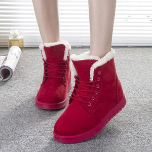 Women Boots Winter Warm Snow Boots Women Faux Suede Ankle Boots For Female