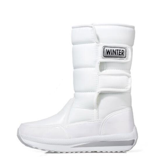 Classic Women Winter Boots Mid-Calf Snow Boots Female