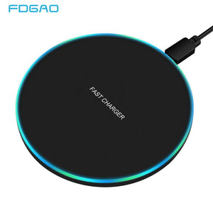 FDGAO 10W Fast Wireless Charger For Samsung Galaxy S10 S9/S9+ S8 Note 9 USB Qi Charging Pad for iPhone 11 Pro XS Max XR X 8 Plus