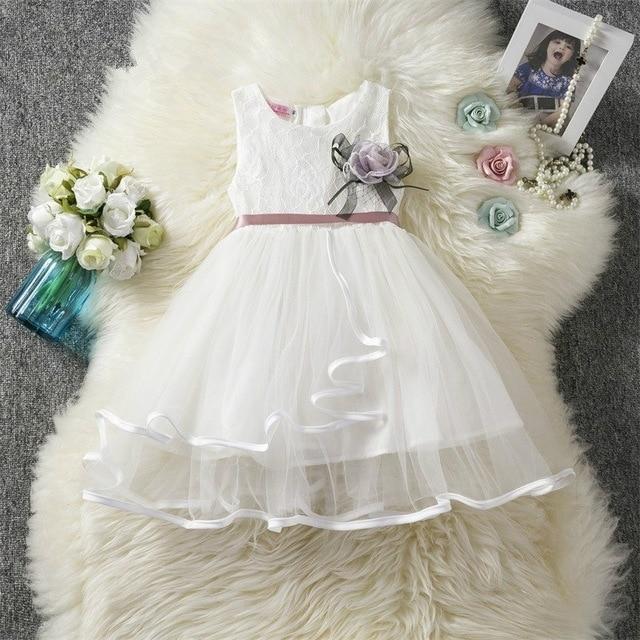 Princess Kids Baby Fancy Wedding Dress Sequins Formal Party Dress