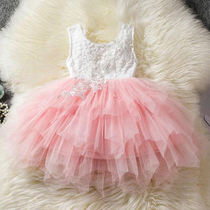 Princess Kids Baby Fancy Wedding Dress Sequins Formal Party Dress