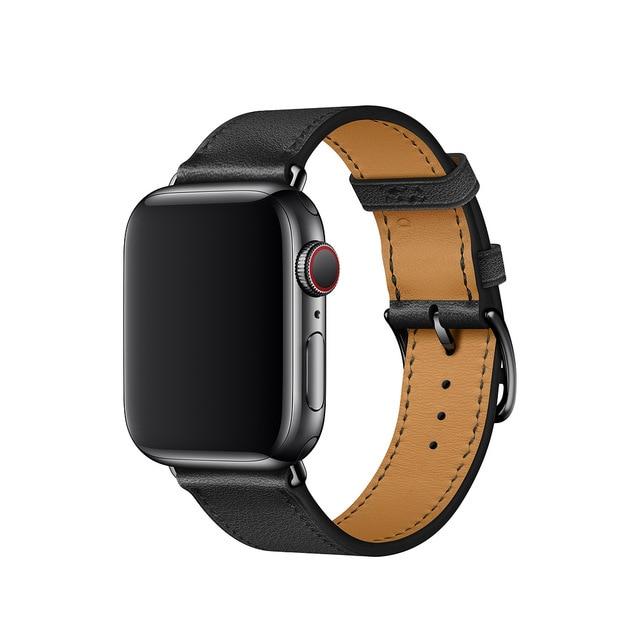 Double Tour Band for Apple Watch Series 5 4 3 2 1 Strap for iWatch Belt High Quality Genuine Leather Loop 38mm/40mm /42mm/44mm