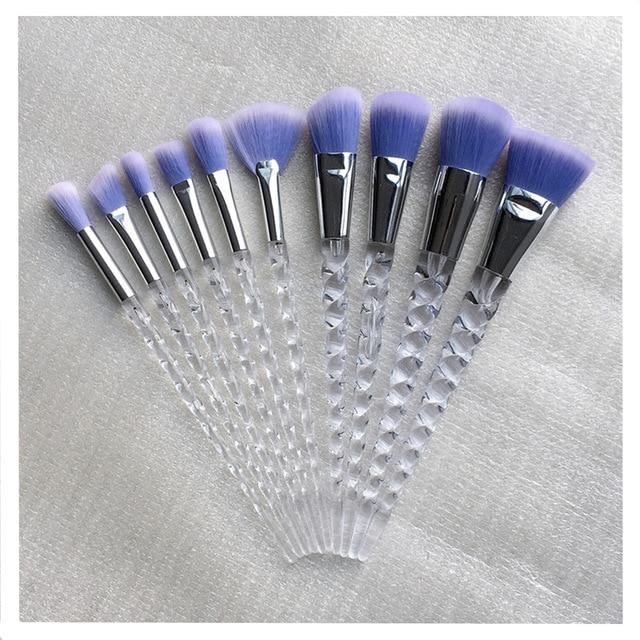 10pcs Unicorn Makeup Brushes Sets Maquiagem Powder Brush Tools