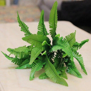 artificial  fern leaf Persian leaf Fern cane grass for Plant wall false blossom plastic grass parterre