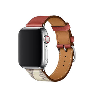 Double Tour Band for Apple Watch Series 5 4 3 2 1 Strap for iWatch Belt High Quality Genuine Leather Loop 38mm/40mm /42mm/44mm