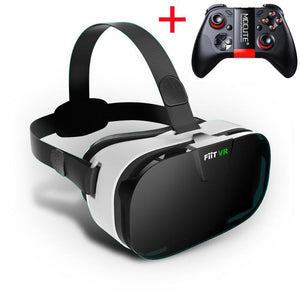 FIIT 2N VR Glasses Headset 3D Box Virtual Reality Goggles Mobile 3D Video Helmet for 4.0-6.5 inch Phone Smart Bluetooth Controll