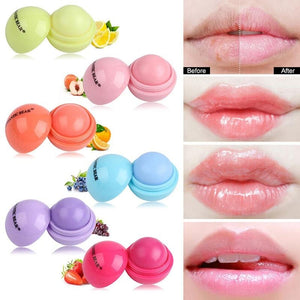 Natural Vaseline Lip Balm Cute Makeup Long Lasting  Moisturizing Lips Balm Cosmetics Ball Shaped Lip Balm Lot Color Changing