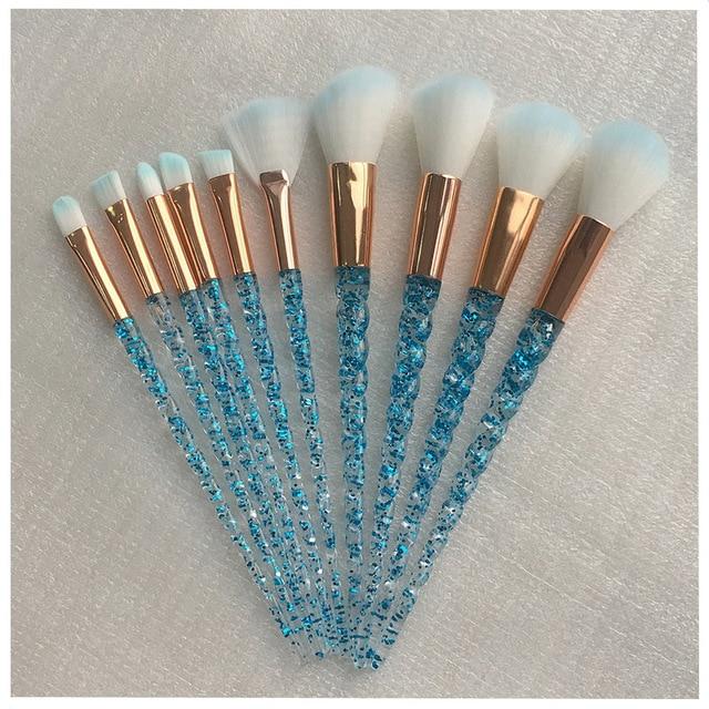 10pcs Unicorn Makeup Brushes Sets Maquiagem Powder Brush Tools