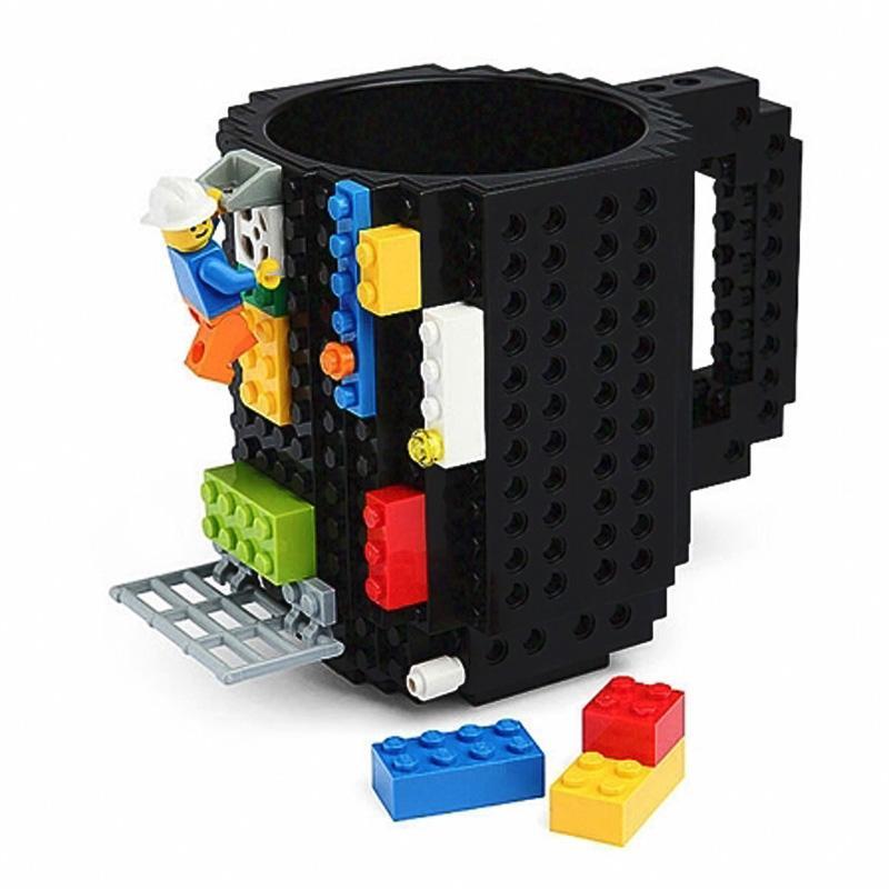 350ML Mug Cup for Milk Coffee Water Build-On Brick Type Mug