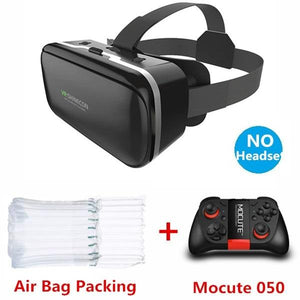 Shinecon 6.0 3D VR Glasses Virtual Reality Casque 3 D Goggles Headset Helmet Box For iPhone Android Smartphone with Controllers