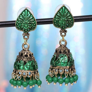 Gypsy Jewelry Retro Ethnic Silver Indian Jhumka