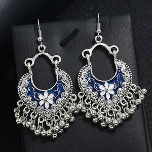 Gypsy Jewelry Retro Ethnic Silver Indian Jhumka