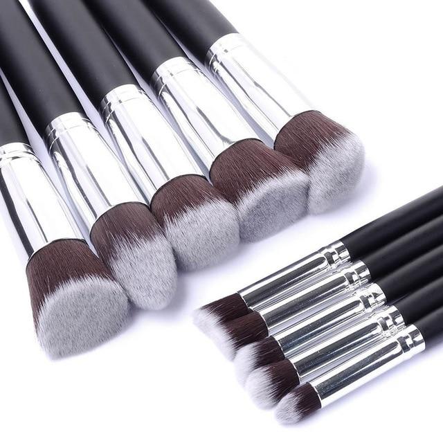 10pcs Makeup set Professional Powder Foundation Eyeshadow Make Up Brushes