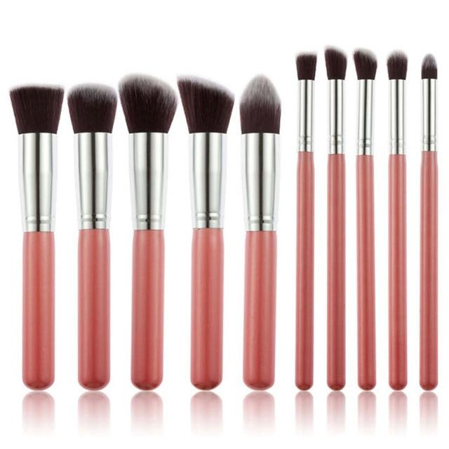 10pcs Makeup set Professional Powder Foundation Eyeshadow Make Up Brushes