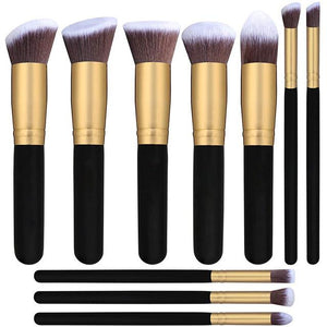 10pcs Makeup set Professional Powder Foundation Eyeshadow Make Up Brushes