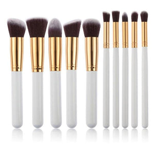 10pcs Makeup set Professional Powder Foundation Eyeshadow Make Up Brushes