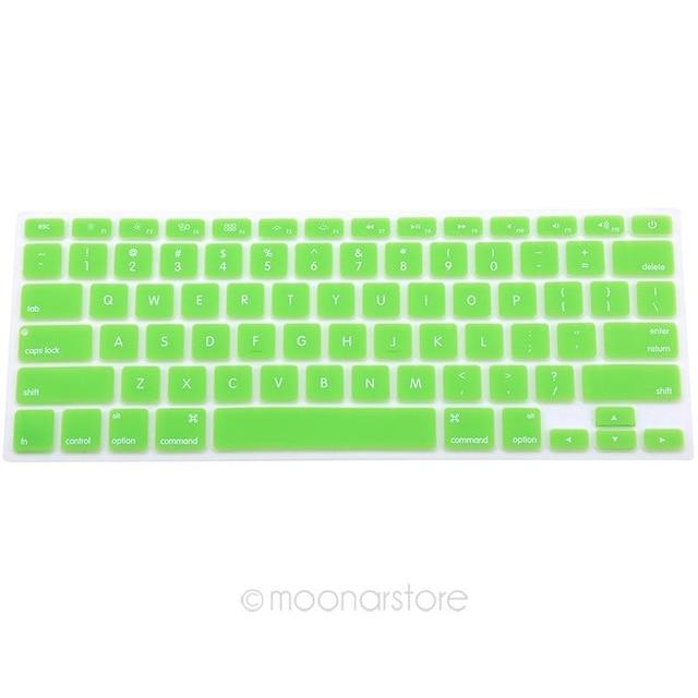 9Color Silicone Keyboard Cover Skin  Keyboard Protective Film for All Apple Macbook Pro MAC 13 15 Air 13 soft keyboard Sticker