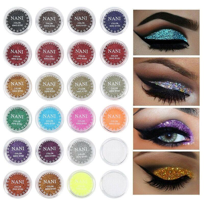 Eye shadow powder cosmetics eye lip makeup makeup glitter pink eyes pearl powder glitter makeup