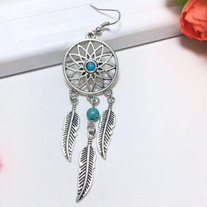 Women's romantic fashion handmade Dreamcatcher feather shape Dangler