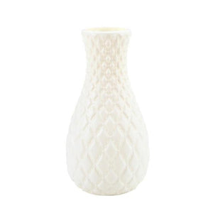 Nordic style Flower Basket Flower vase Origami Plastic Vase mini bottle Imitation Ceramic Flower Pot decoration home